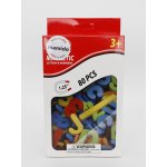 Mamido Barevná magnetická písmena a čísla 80 dílů, velikost 3,1 cm MT1526 – Sleviste.cz