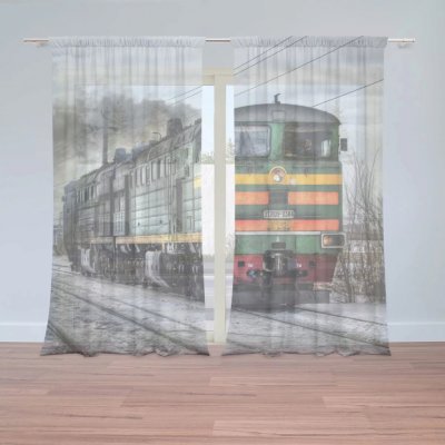 Záclony Lokomotiva: 2 ks - 150x250 cm - Sablio – Hledejceny.cz
