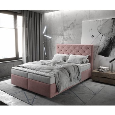 Delife Dream-Great mikrovlákno růžová s matrací a topperem