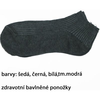 Pesail pánské kotníčkové zdravotní ponožky černá