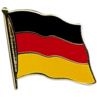 Odznak (pins) 20mm vlajka Německo - barevný – Zbozi.Blesk.cz