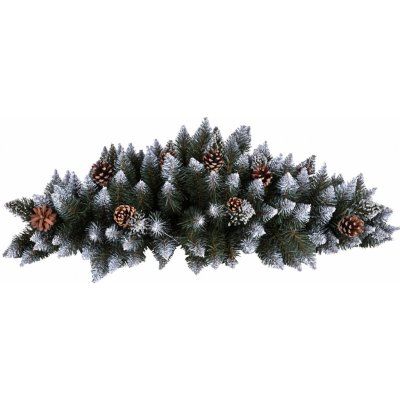 Nohel Garden Vazba se šiškami vánoční s bílými konci umělá 62x28cm – Hledejceny.cz