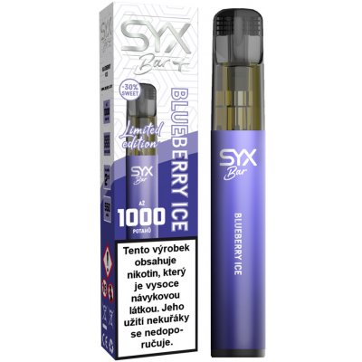 Syx Bar Blueberry Ice LTD 16,5 mg 1000 potáhnutí – Hledejceny.cz