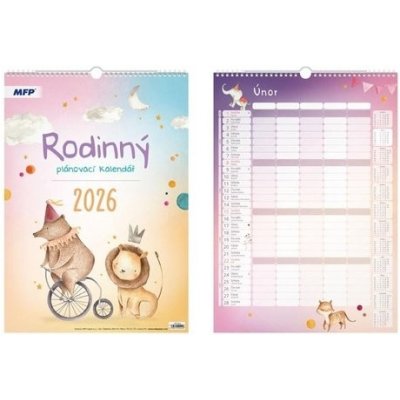 Rodinný nástěnný 2026 – Zboží Dáma
