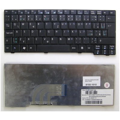 česká klávesnice Acer Aspire One A110 A150 D150 D250 P531 531 ZG5 ZG8 531H AOA150 černá CZ/SK