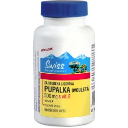 Swiss Pupalka dvouletá + Vitamín E 500 mg 90 kapslí