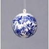 Vánoční ozdoby Cibulák Vánoční koulička 5,8 cm originální cibulákový porcelán Dubí cibulový vzor 10635-69