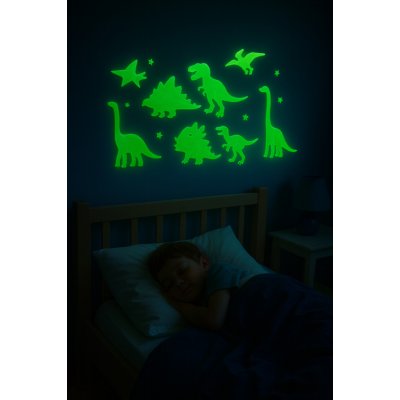 Mikrotrading Dinoworld dinosaurus nálepky svítící ve tmě 24 ks v krabičce – Zboží Mobilmania