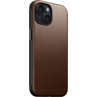 Nomad Modern Leather MagSafe iPhone 15 hnědé – Zboží Mobilmania