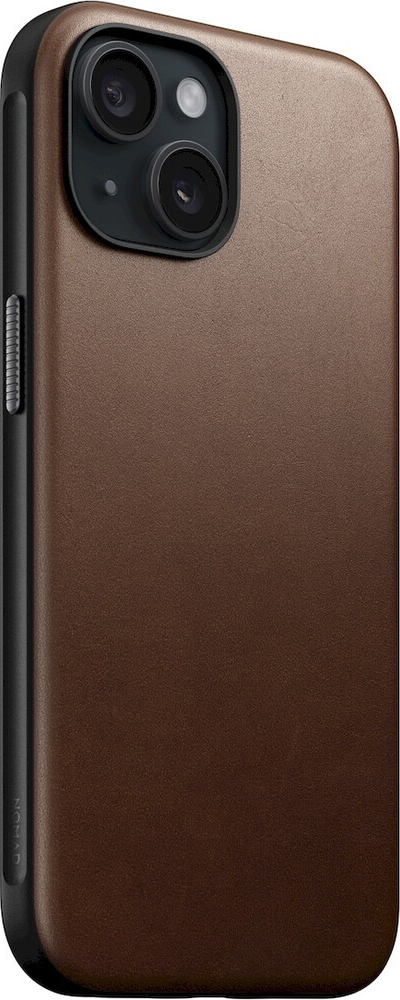 Nomad Modern Leather MagSafe iPhone 15 hnědé