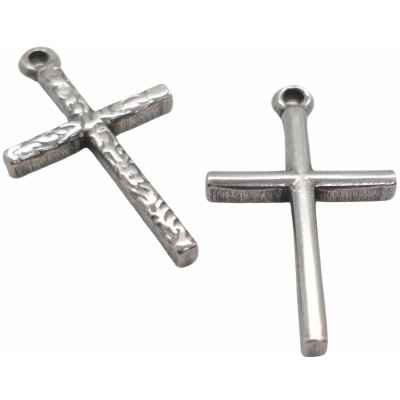 Přívěsek křížek jednoduchý chirurgická ocel TC 421-1 – Zboží Dáma