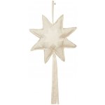Ferm Living Vánoční dekorace Vela Window Ornament, krémová barva, textil – Hledejceny.cz