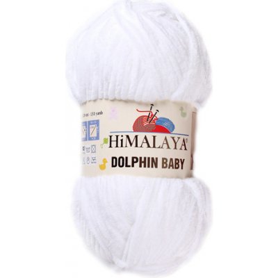 Příze Dolphin Baby 80301 bílá – Zboží Dáma