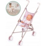 Smoby s otočnými kolečky Violette Baby Nurse 54 cm rukojeť – Sleviste.cz