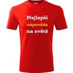 Tričko nejlepší nápověda na světě dárek pro nápovědu červené – Hledejceny.cz