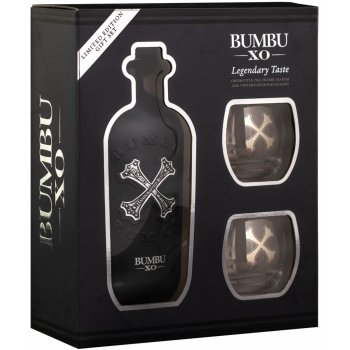 Bumbu XO 18y 40% 0,7 l (dárkové balení 2 sklenice)