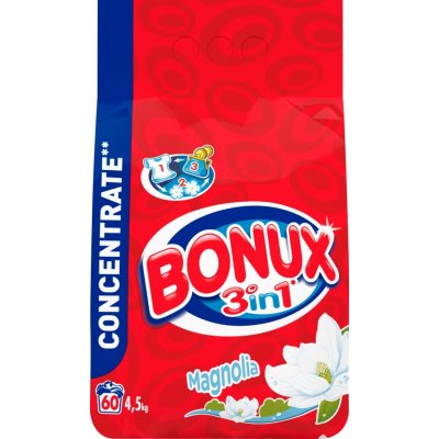 Bonux Magnolia 3v1 prací prášek 60 PD 4,5 kg