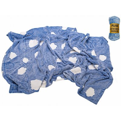 Mikro trading deka modrá s obláčky svítící ve tmě – Hledejceny.cz