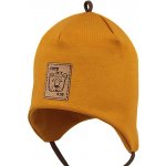 RDX Chlapecká kojenecká čepice vázací Méďa hořčicová – Zboží Mobilmania