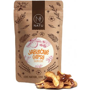 NATU Jablečné chipsy skořicové 45 g