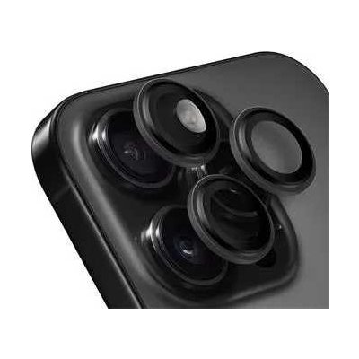 Obal:Me ochrana čoček pro Apple iPhone 16 Pro/16 Pro Max Black Titanium 8596311279041 – Zboží Živě