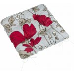 Bellatex Adéla prošívaný Květ Šarlatová 40x40 cm – Sleviste.cz