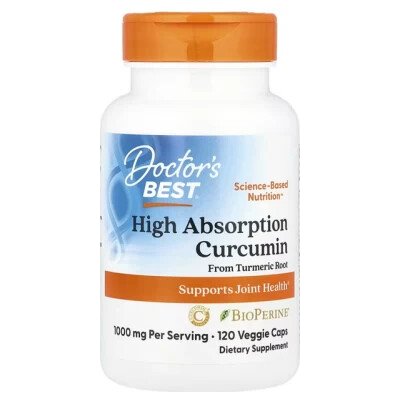Doctor's Best High Absorption Curcumin + BioPerine 120 kapslí – Hledejceny.cz