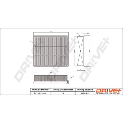 Vzduchový filtr DRIVE+ DP1110.10.0221 – Hledejceny.cz