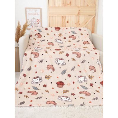 MKLuzkoviny.cz deka mikroplyš Exclusive Podzimní káva 150x200 – Hledejceny.cz