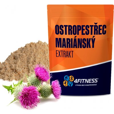 4Fitness Ostropestřec mariánský extrakt 80 % silymarinu 50 g – Hledejceny.cz