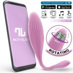 InToYou App Series Vibrating & Rotating Egg with Beads & App Purple – Zboží Dáma