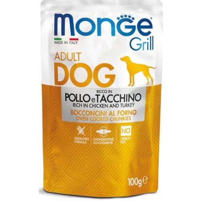 Monge Dog Grill kuře krůta 100 g