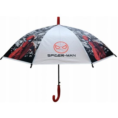 E plus M Spiderman Komiks deštník dětský vystřelovací bílo černý – Zboží Dáma