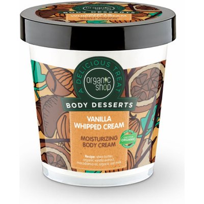 Organic Shop Body Desserts hydratační tělový krém Vanilková šlehačka 450 ml – Zboží Dáma