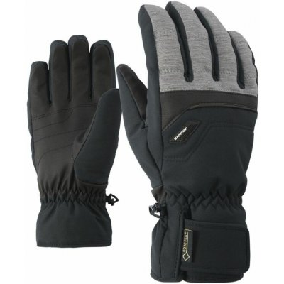 Ziener Glarn GTX Gore Warm rukavice Dark melange černá/šedá – Hledejceny.cz