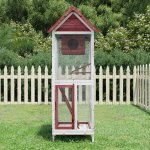 vidaXL Ptačí voliéra 60 x 58,5 x 160 cm masivní borové dřevo – Zboží Dáma