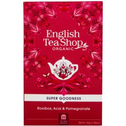 English Tea Shop čaj Rooibos ovoce acai a granátové jablko 20 sáčků 30 g
