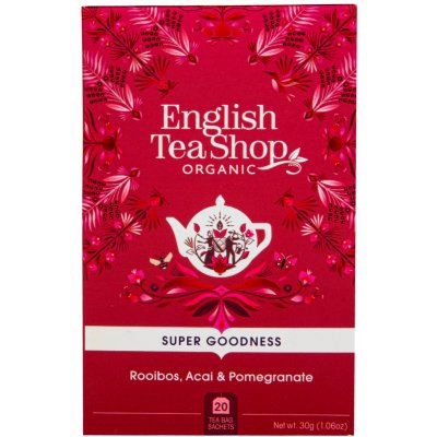 English Tea Shop čaj Rooibos ovoce acai a granátové jablko 20 sáčků 30 g – Zboží Mobilmania