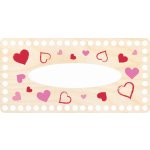 Dřevěný svět online Víko na kapesníky 24 x 12 cm Srdíčka – Zboží Dáma Dřevěný svět online Víko na kapesníky 24 x 12 cm Srdíčka – Zboží Dáma