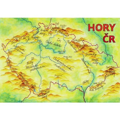 Pepa Vaníček, Hory ČR, vodové barvy, 30 x 21 cm – Hledejceny.cz