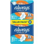 Always Hygienické Vložky Ultra Day Normal Velikost 1 Křidélka 20 ks – Hledejceny.cz
