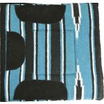 Navajo Podsedlová deka Shetty turquoise noir blanc – Hledejceny.cz