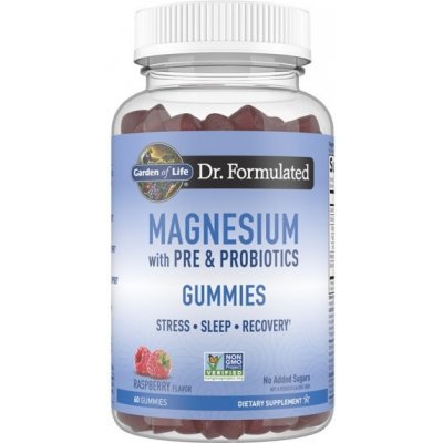 Garden of Life Dr. Formulated Magnesium s prebiotiky a probiotiky Malina medvídci 60 ks – Zboží Mobilmania