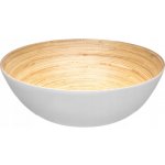 Bambusová mísa na salát 30 cm bílá – Sleviste.cz