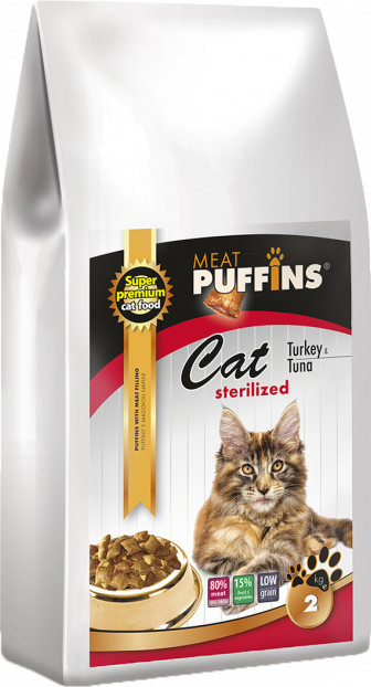 Puffins CAT Sterilized Turkey & Tuna 2 kg