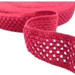 Pro Háčkování Guma pletená 5 cm červená – Zboží Mobilmania