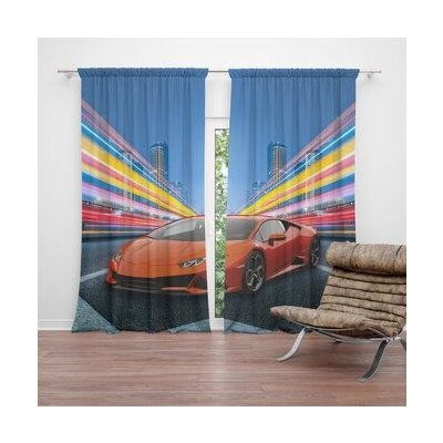 Sablio Závěs Sportovní auto 2: 2ks 140x250cm – Hledejceny.cz