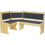 Drewmax NR107 dřevěná rohová lavice masiv borovice – Zboží Dáma