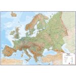 Maps International Evropa - nástěnná fyzická mapa 140 x 100 cm Varianta: bez rámu v tubusu, Provedení: laminovaná mapa v lištách – Zbozi.Blesk.cz