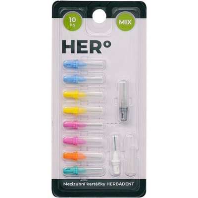 Herbadent HERo Mix náhradní mezizubní kartáček 10 ks – Zboží Dáma